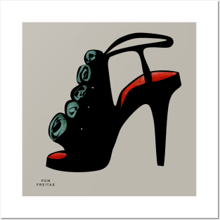 High heel shoe : Posters and Art